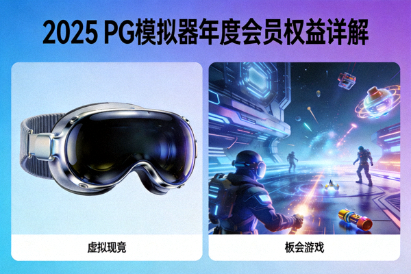 2025 PG模拟器年度会员权益详解，虚拟现实眼镜与游戏画面