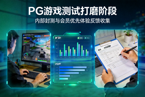 PG游戏测试打磨阶段，内部封测与会员优先体验反馈收集