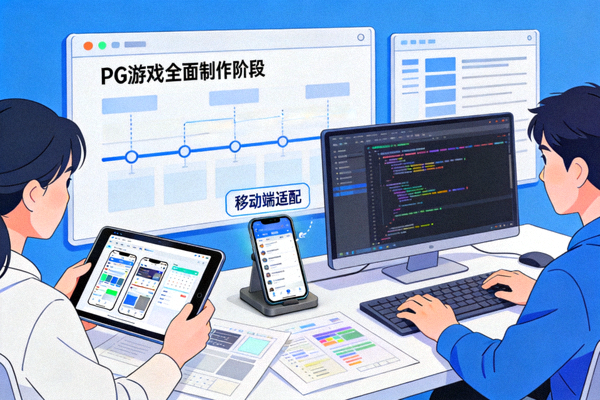 PG游戏全面制作阶段，美术与开发协作进行移动端适配